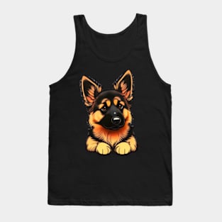 cute German shepherd Dog Kawaii Tank Top